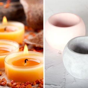 candle and gypsum