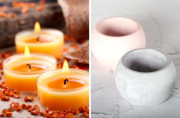 candle and gypsum